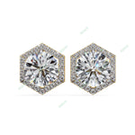 Load image into Gallery viewer, Round Halo Studs Earring STHA1358
