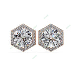 Load image into Gallery viewer, Round Halo Studs Earring STHA1358