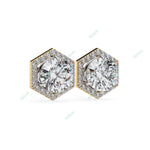 Load image into Gallery viewer, Round Halo Studs Earring STHA1358