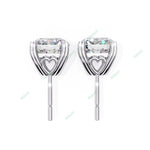 Load image into Gallery viewer, Round Heart Prong Studs Earring STHE1349