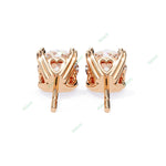 Load image into Gallery viewer, Round Heart Prong Studs Earring STHE1349