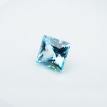 Load image into Gallery viewer, Square princess lab grown santa maria sapphire