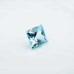 Load image into Gallery viewer, Square princess lab grown santa maria sapphire