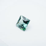 Load image into Gallery viewer, Square princess lab grown green sapphire