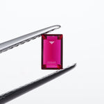 Load image into Gallery viewer, Straight baguette lab grown ruby