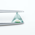 Load image into Gallery viewer, Triangle lab grown green sapphire
