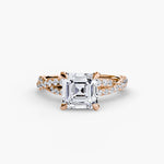 Load image into Gallery viewer, The Twisted Pavé Solitaire