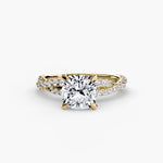 Load image into Gallery viewer, The Twisted Pavé Solitaire