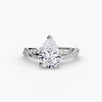 Load image into Gallery viewer, The Twisted Pavé Solitaire