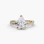 Load image into Gallery viewer, The Twisted Pavé Solitaire