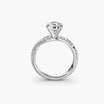 Load image into Gallery viewer, The Twisted Pavé Solitaire
