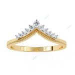 Load image into Gallery viewer, Chevron Wedding Band WECU1004
