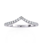 Load image into Gallery viewer, Chevron Wedding Band WECU1005