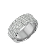 Load image into Gallery viewer, Pave Wedding Band WEST122