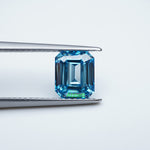 Load and play video in Gallery viewer, Emerald lab grown blue diamond