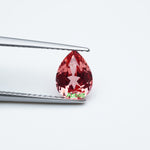 Load and play video in Gallery viewer, Pear lab grown padparadscha sapphire