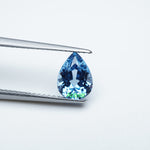 Load and play video in Gallery viewer, Pear lab grown aqua spinel