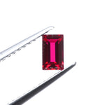 Load and play video in Gallery viewer, Baguette lab grown ruby