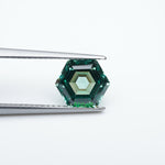 Load and play video in Gallery viewer, Hexagon lab grown green sapphire