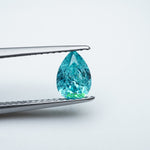 Load and play video in Gallery viewer, Pear lab grown Paraiba YAG ice crush
