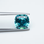 Load and play video in Gallery viewer, Cushion lab grown Paraiba YAG
