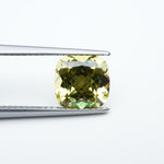 Load and play video in Gallery viewer, Cushion lab grown yellow sapphire