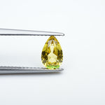 Load and play video in Gallery viewer, Pear lab grown yellow sapphire