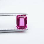 Load and play video in Gallery viewer, Emerald lab grown hot pink sapphire