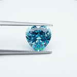 Load and play video in Gallery viewer, Heart lab grown santa maria sapphire