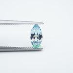 Load and play video in Gallery viewer, Marquise lab grown aqua sapphire