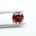 Load and play video in Gallery viewer, Cushion lab grown orange sapphire