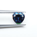 Load and play video in Gallery viewer, Heart blue moissanite