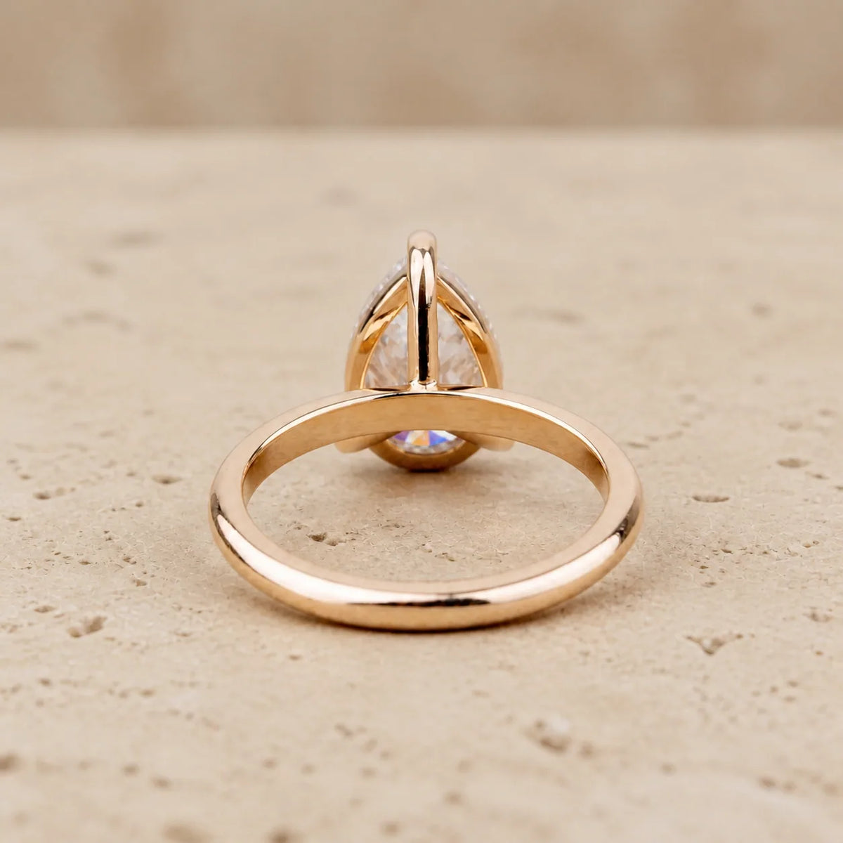 0.3 CT Pear Lab-Grown Diamond Engagement Ring