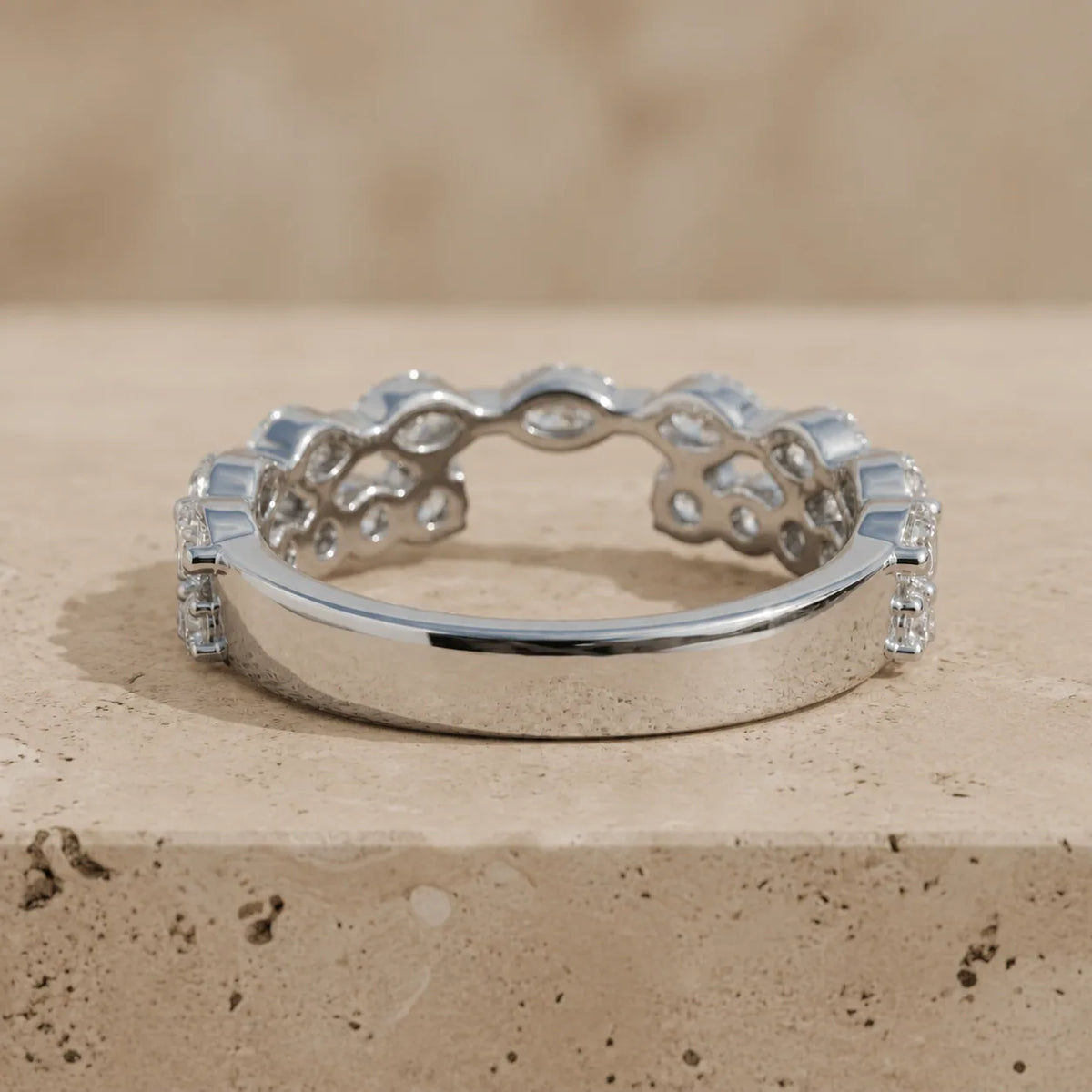0.66 CTW Marquise & Round Lab-Grown Diamond Open-Gap Ring Enhancer