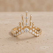 0.8 CT Round Brilliant Lab-Grown Diamond Cluster Engagement Ring