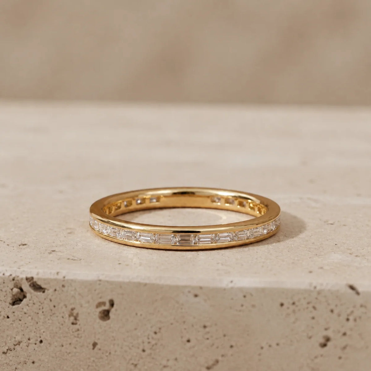0.90–1.25 CTW Baguette Lab-Grown Diamond Channel-Set Eternity Band