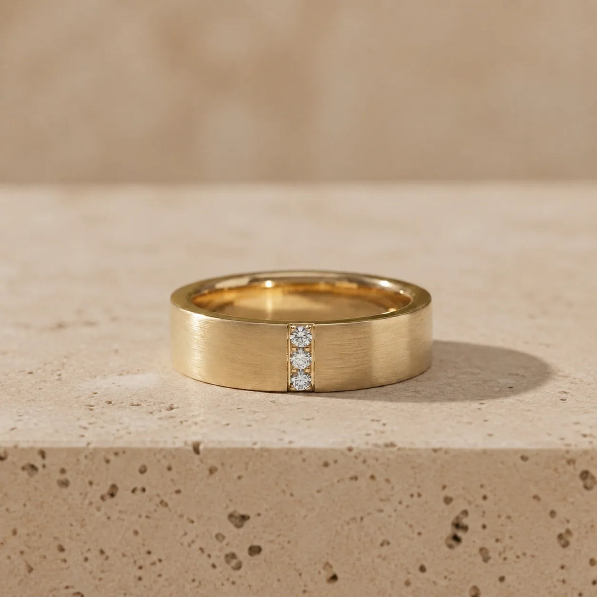 0.10 CTW Round Lab-Grown Diamond Channel-Set Men’s Wedding Band