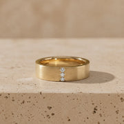 0.10 CTW Round Lab-Grown Diamond Channel-Set Men’s Wedding Band