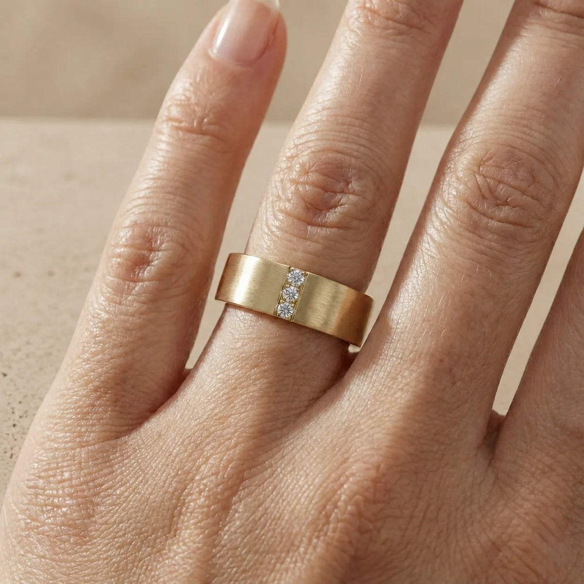 0.10 CTW Round Lab-Grown Diamond Channel-Set Men’s Wedding Band