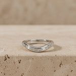 0.35 CTW Baguette Lab-Grown Diamond Half-Bezel Curved Matching Band