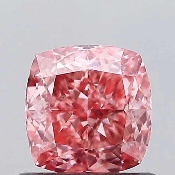 0.95ct Cushion modified Lab Grown Diamond (Colour Fancy Vivid Pink, Clarity VS2, IGI Certified)