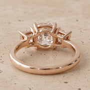 1.5 CT Cushion Lab-Grown Diamond Three-Stone Engagement Ring