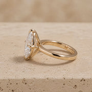 1.5 CT Marquise Lab-Grown Diamond Art Deco Compass-Prong Engagement Ring