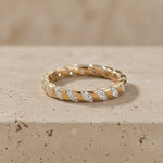 1.75 CTW Marquise & Round Lab-Grown Diamond Diagonal Eternity Band