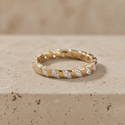 1.75 CTW Marquise & Round Lab-Grown Diamond Diagonal Eternity Band