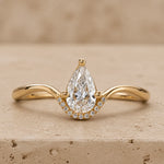 1 CT Pear Lab-Grown Diamond Engagement Ring