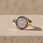 1.5 CT Baguette Cut Lab-Grown Diamond Bezel-Set Signet Ring