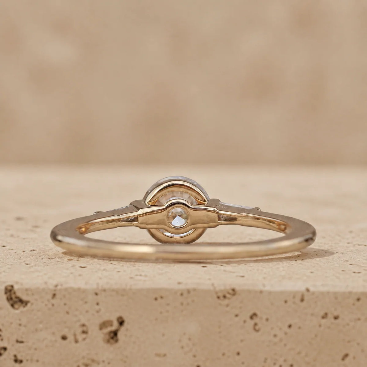 1 CT Round Cut Lab-Grown Diamond Three-Stone Engagement Ring