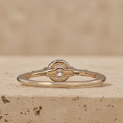 1 CT Round Cut Lab-Grown Diamond Three-Stone Engagement Ring