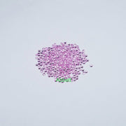 Round melee lab grown hot pink sapphire